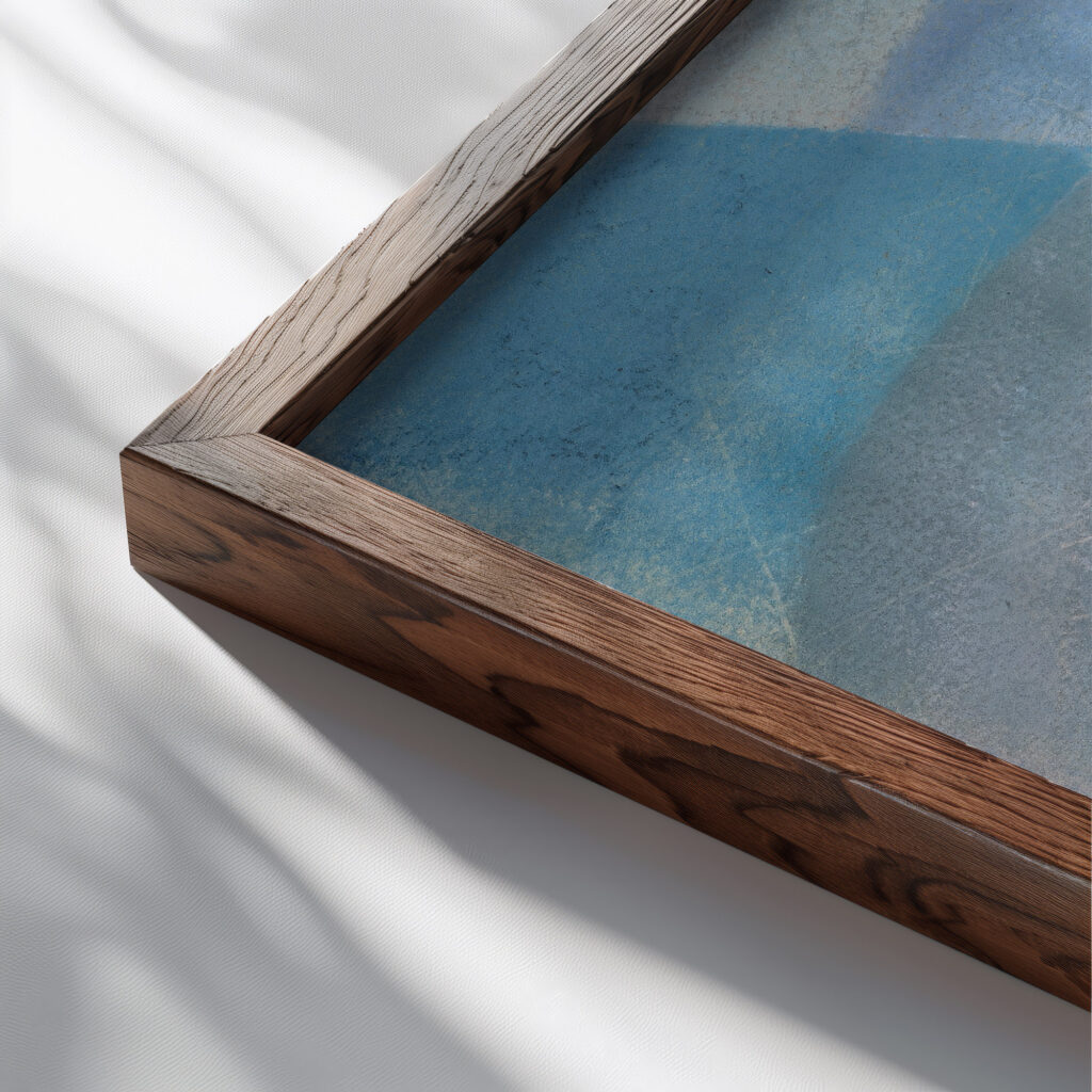 Sans titre Otto Freundlich close up dark wood mockup