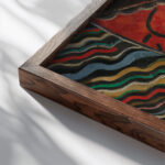 Sans titre Venise 1948 Francis Picabia close up dark wood mockup