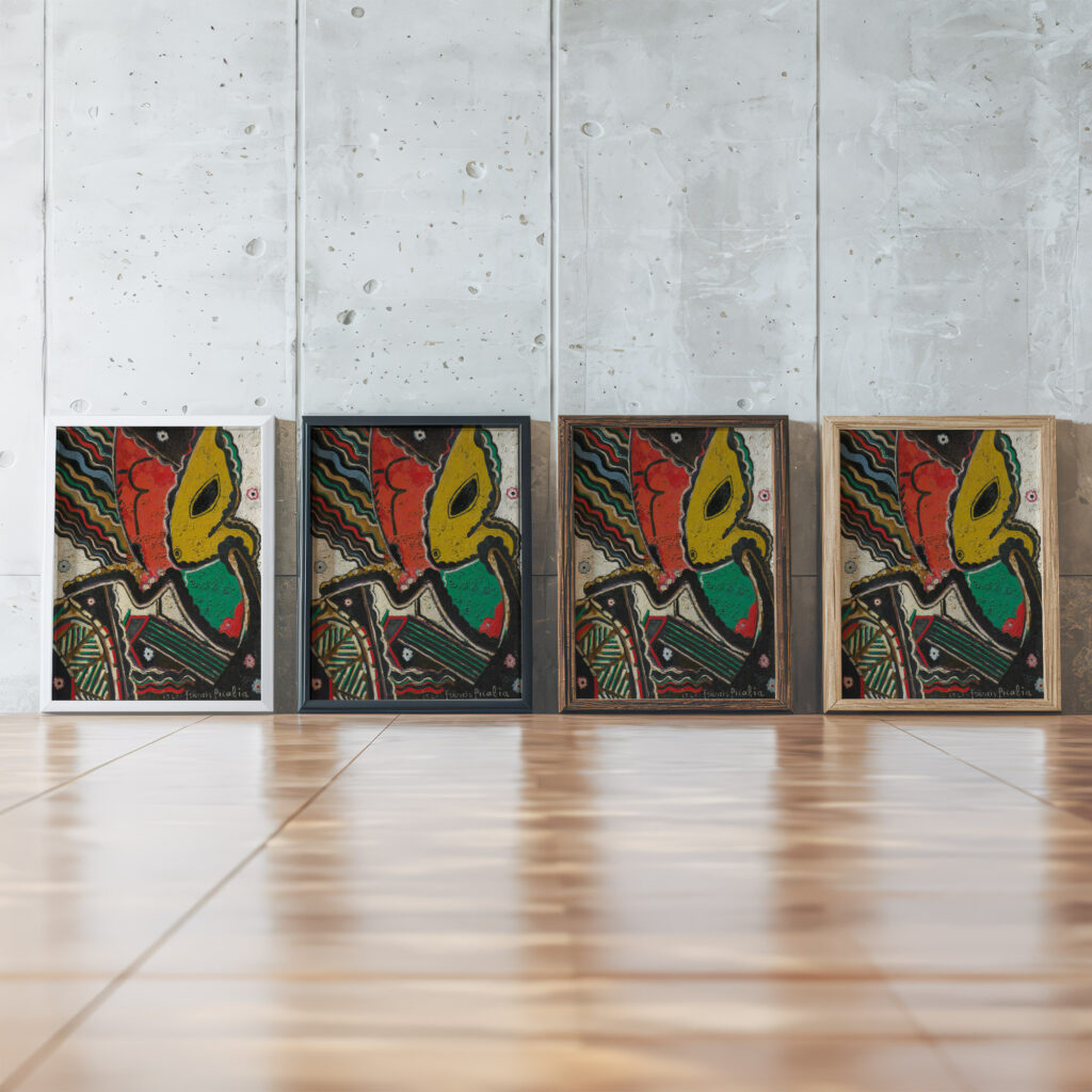 Sans titre Venise 1948 Francis Picabia framed posters mockup