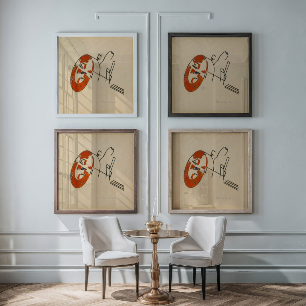 Sans titre circa 1919 Francis Picabia framed posters mockup