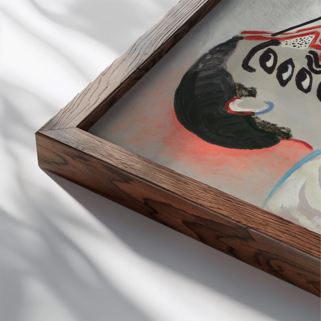 Sans titre circa 1925 1927 Francis Picabia close up dark wood mockup