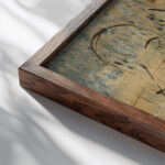 Sans titre circa 1925 1929 Francis Picabia close up dark wood mockup