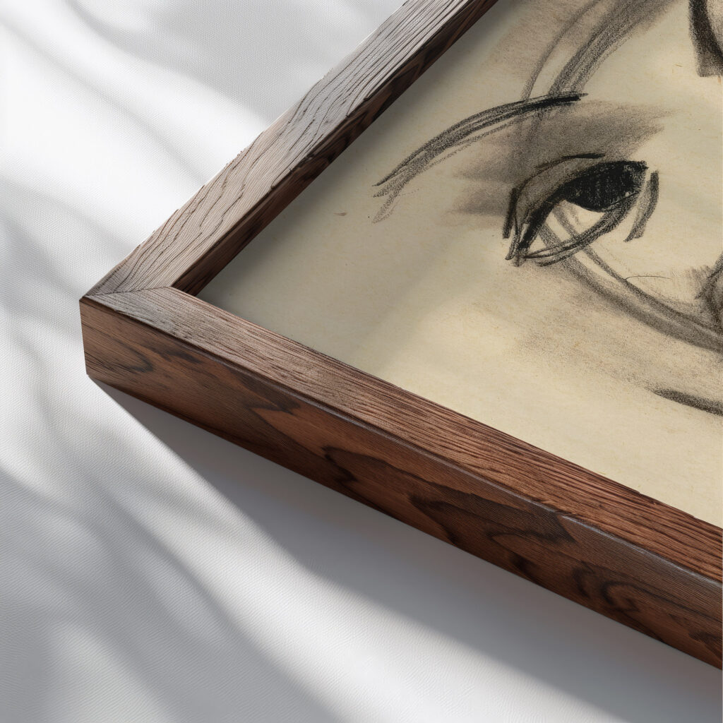 Sans titre circa 1929 1931 Francis Picabia close up dark wood mockup