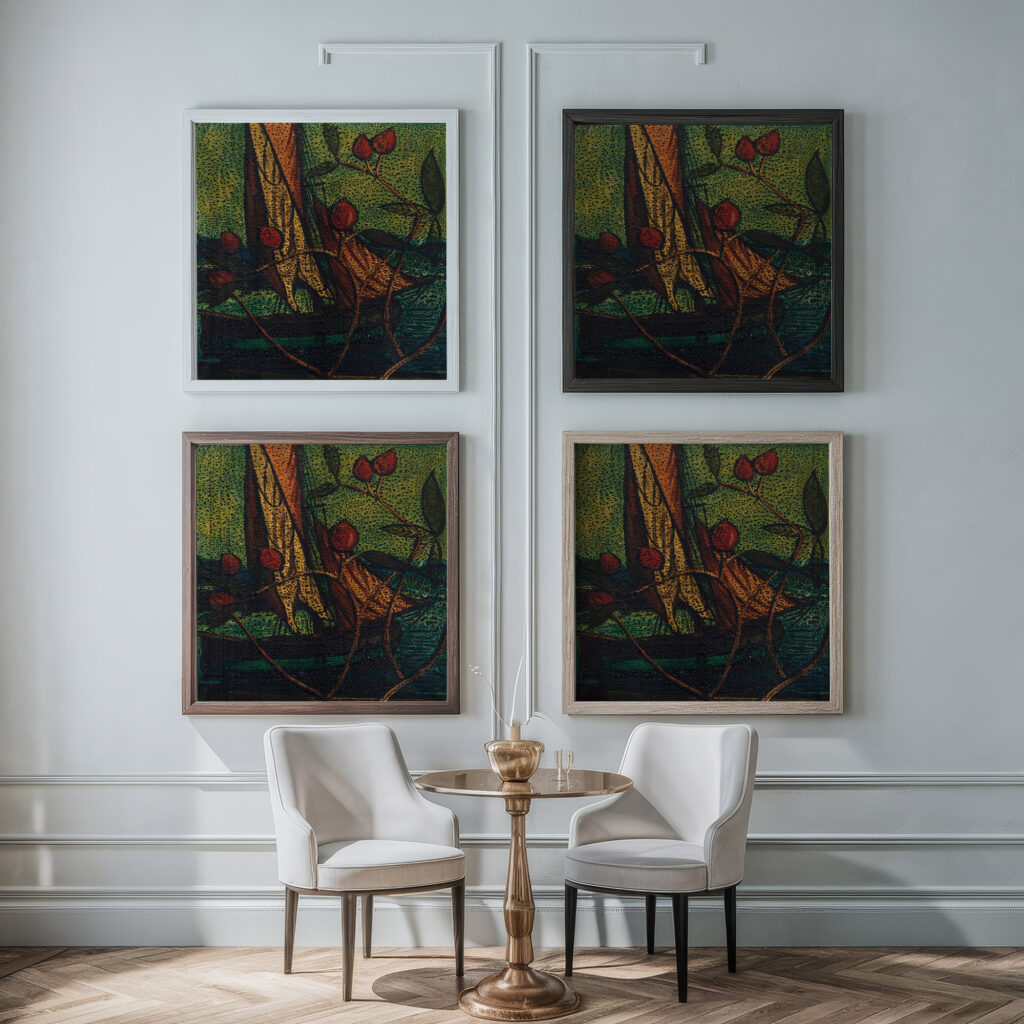 Sans titre circa 1937 1938 Francis Picabia framed posters mockup