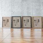 Sans titre ou Nu a la guitare circa 1922 Francis Picabia framed posters mockup