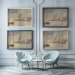 Santa Maria della Salute Venice Hercules Brabazon Brabazon framed posters mockup