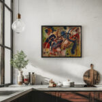 Satirical figure on the Blue Rider 1913 August Macke 6 mockup