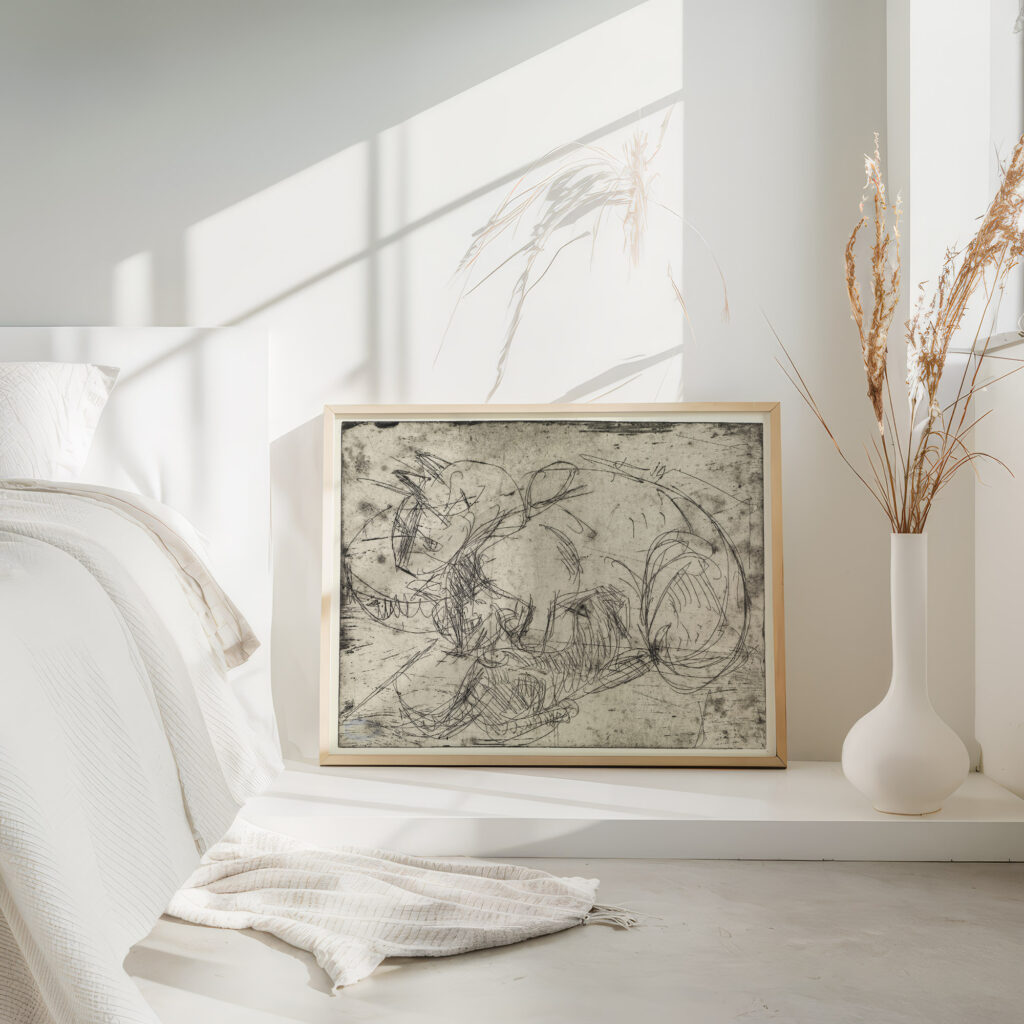 Saugende Katze 1919 Ernst Ludwig Kirchner 4 mockup