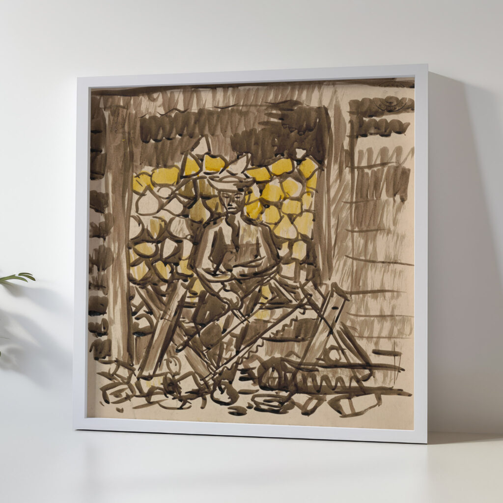 Sawing Wood 1940–1944 Arnold Peter Weisz Kubincan 5 mockup