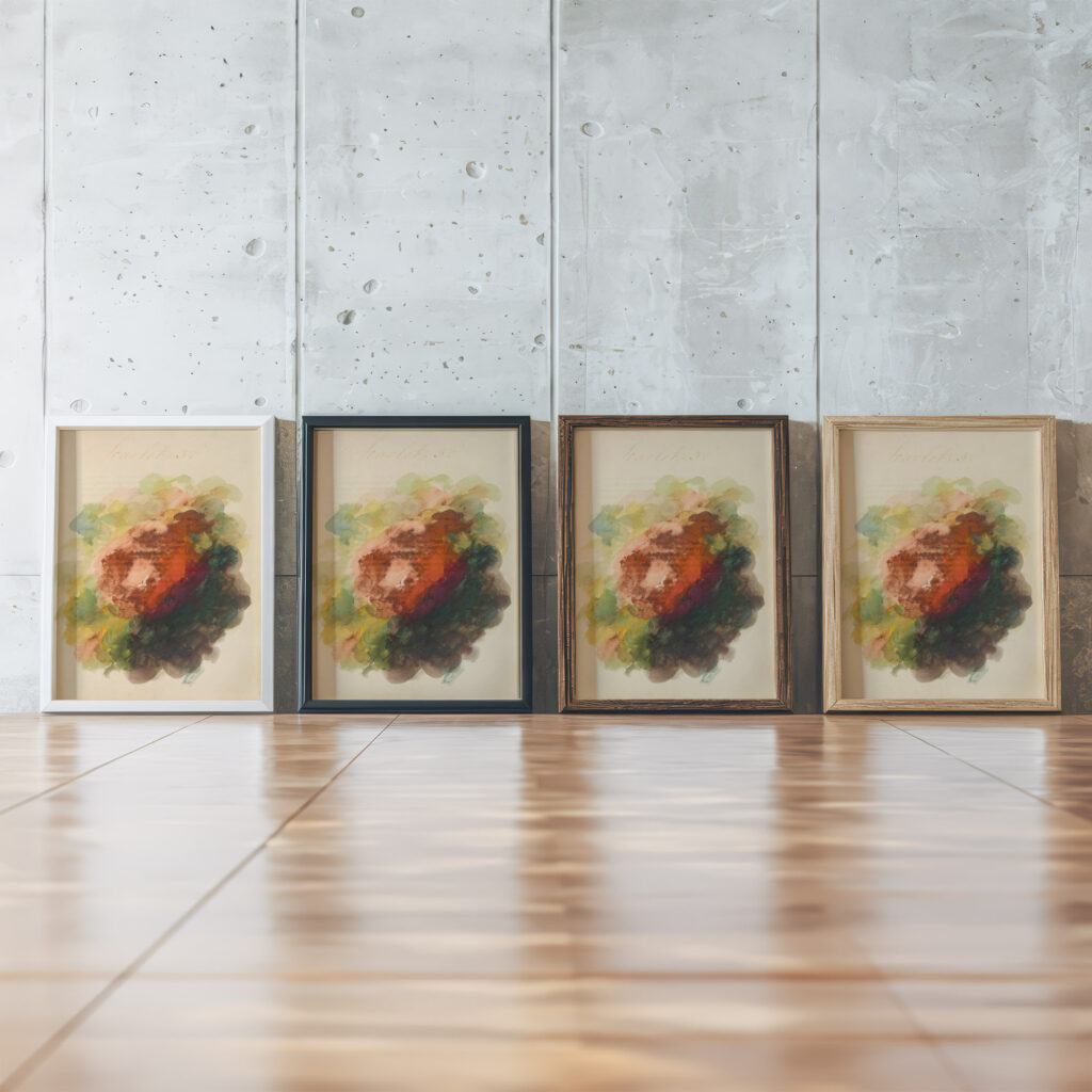 Scarlet 1808 Mary Gartside framed posters mockup