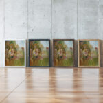 Scene carnavalesque circa 1890 James Ensor framed posters mockup