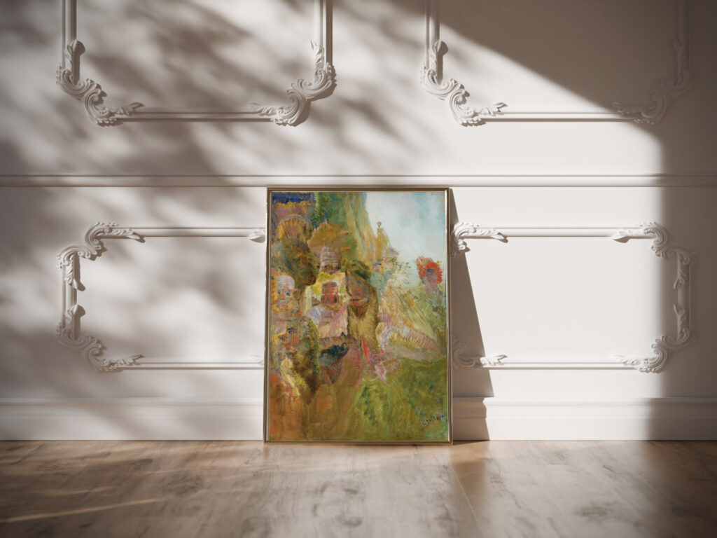 Scene carnavalesque circa 1890 James Ensor video mockup