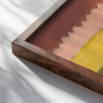 Schattenris Silhouette 1912–19 Unknown close up dark wood mockup