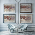 Schets van een stadsgezicht 1870 1935 Max Liebermann framed posters mockup