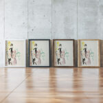 Schets voor een portret van mevrouw De Carniere Wouters echtgenote van de kunstenaar 1892 1916 Rik Wouters framed posters mockup