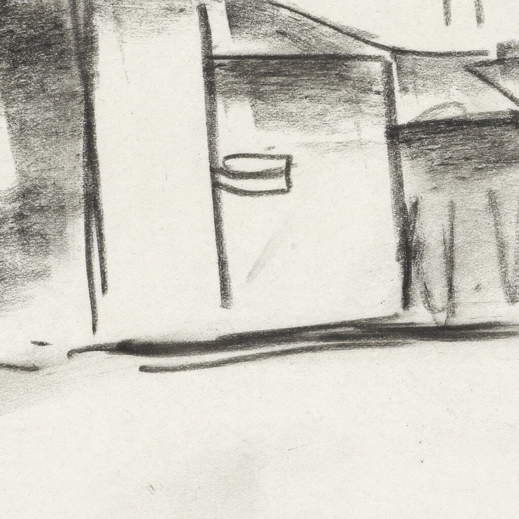 Schetsblad met huis 1891 Leo Gestel 8 mockup