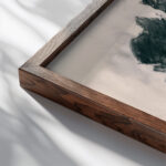 Schetsboek met 38 bladen c. 1884 c. 1887 Willem Witsen close up dark wood mockup