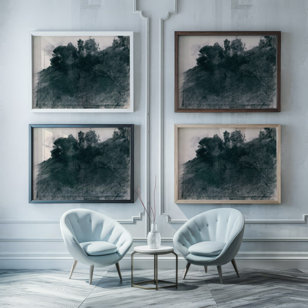 Schetsboek met 38 bladen c. 1884 c. 1887 Willem Witsen framed posters mockup