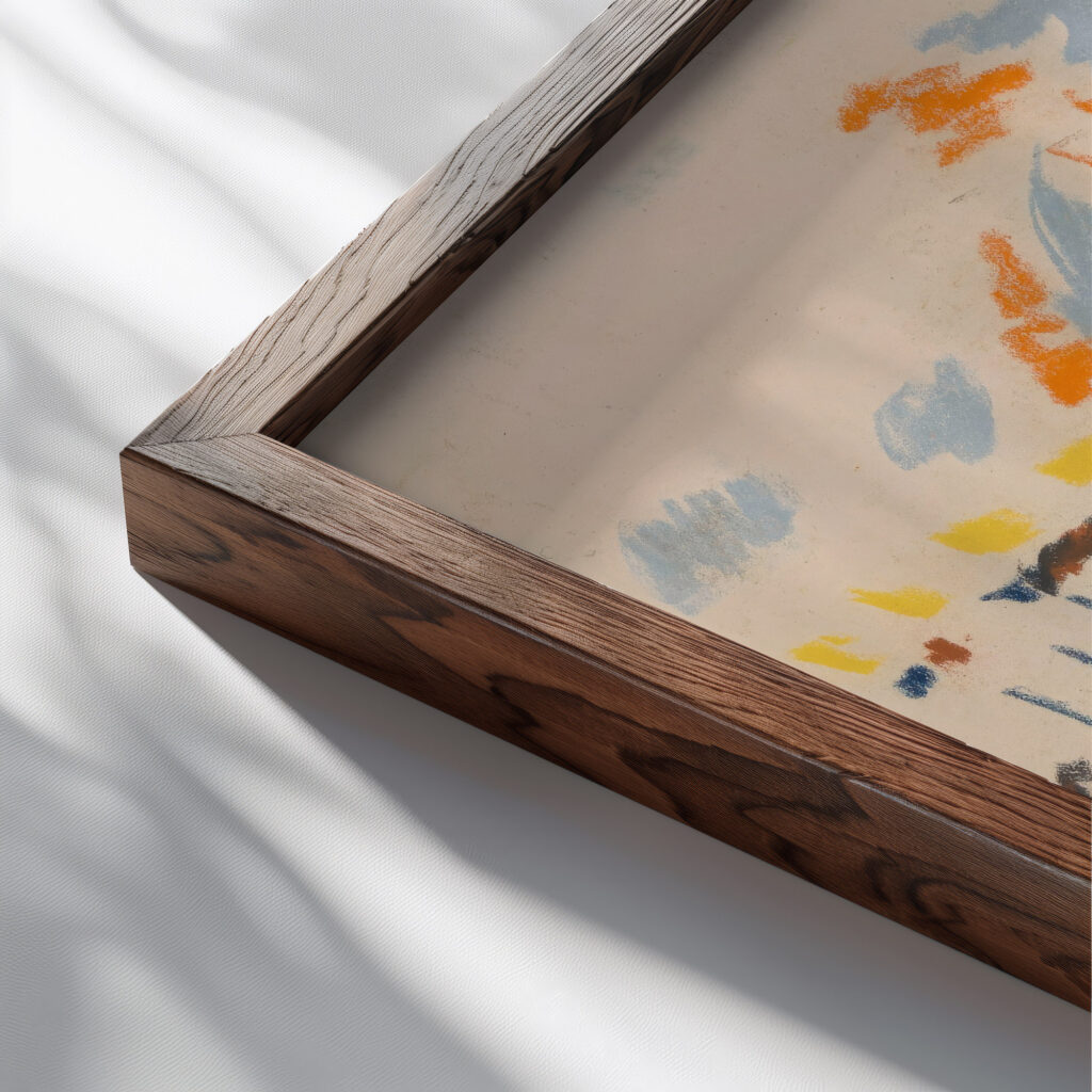 Scheveningen Jules Schmalzigaug close up dark wood mockup