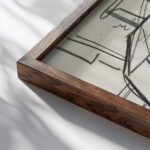 Schip op een werfhelling 1906 Reijer Stolk 2 close up dark wood mockup