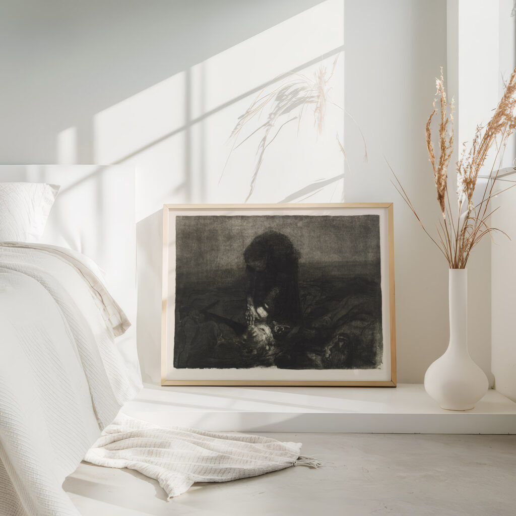 Schlachtfeld 1907 Kathe Kollwitz 4 mockup