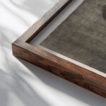 Schlachtfeld 1907 Kathe Kollwitz close up dark wood mockup