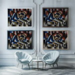 Schlafende Frau Arthur Segal framed posters mockup