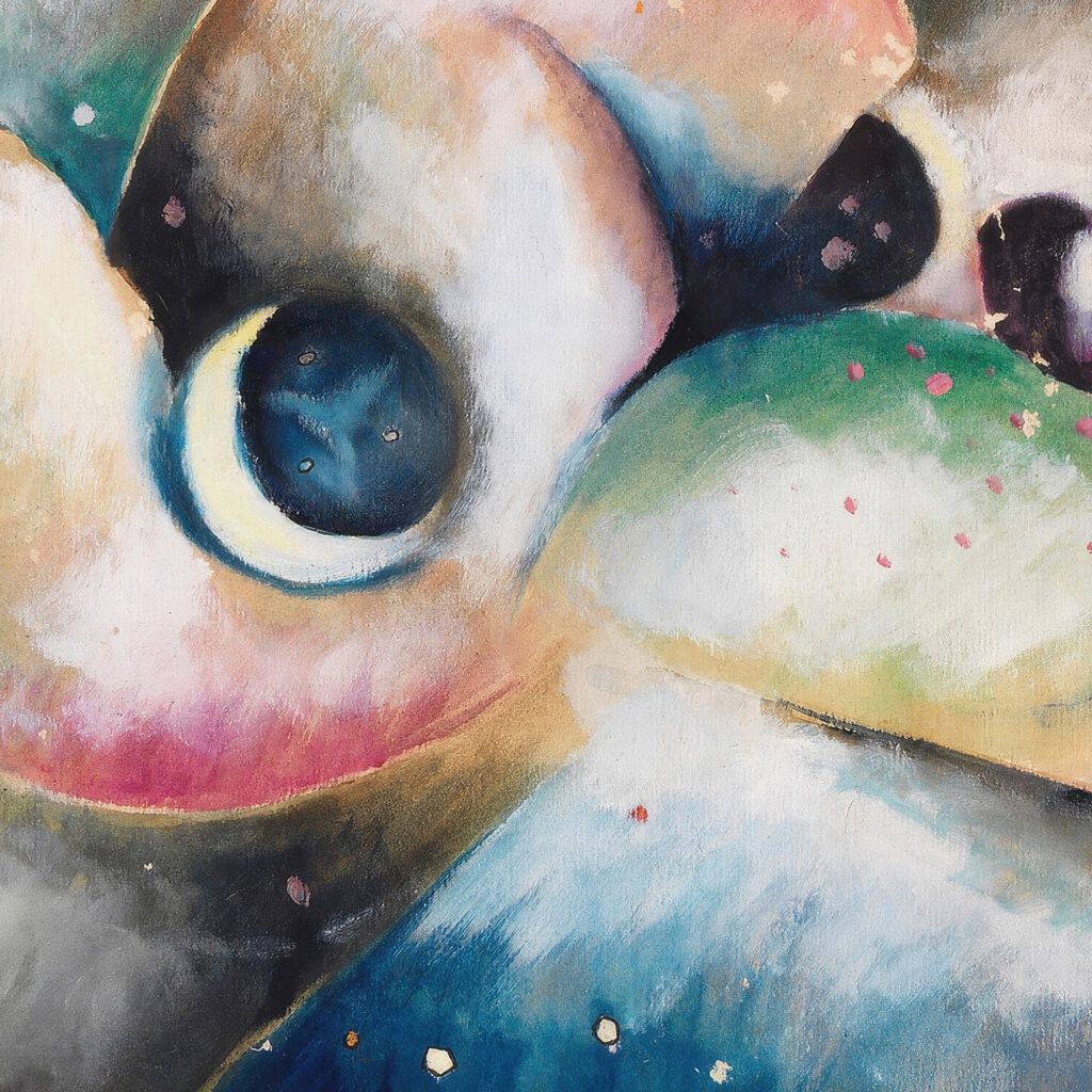 Schlafende Gestalten in nachtlicher Gebirgslandschaft 1917 Arnold Topp 8 mockup