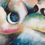 Schlafende Gestalten in nachtlicher Gebirgslandschaft 1917 Arnold Topp 8 mockup