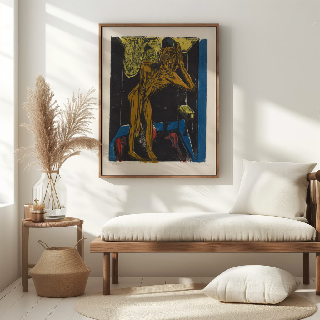 Schlemihl in der Einsamkeit des Zimmers 1915 Ernst Ludwig Kirchner 5 mockup