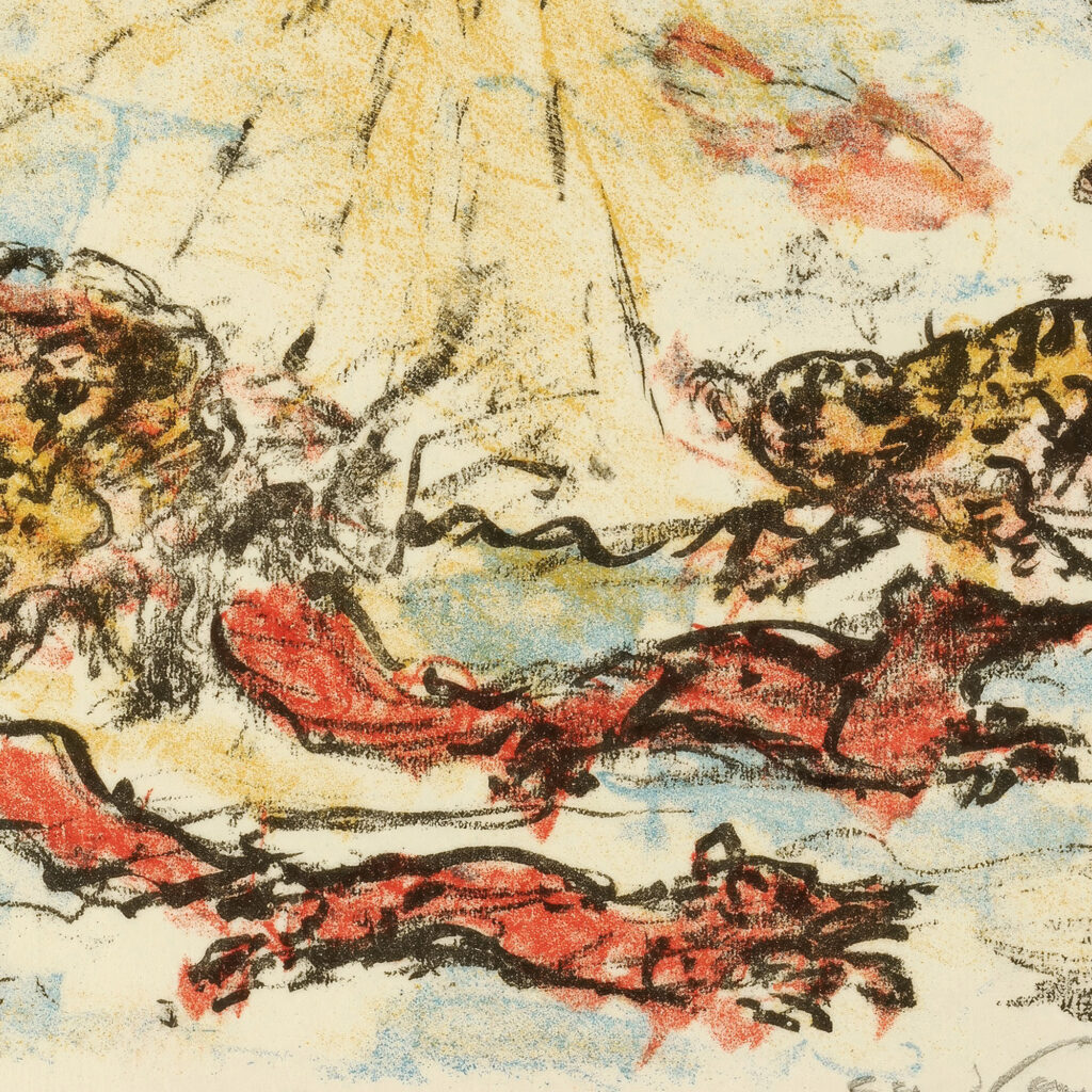 Schlussseite aus der Folge ‘Reinecke Fuchs 1920 Lovis Corinth 8 mockup