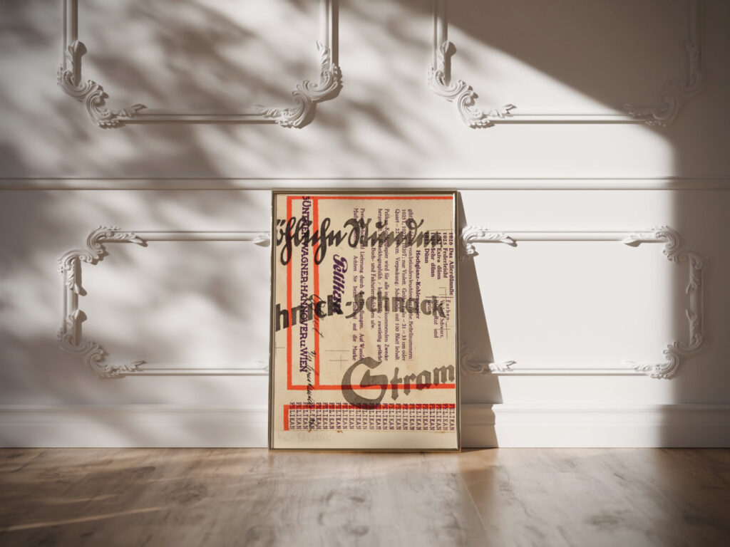 Schnack Pelikan circa 1925 Kurt Schwitters video mockup