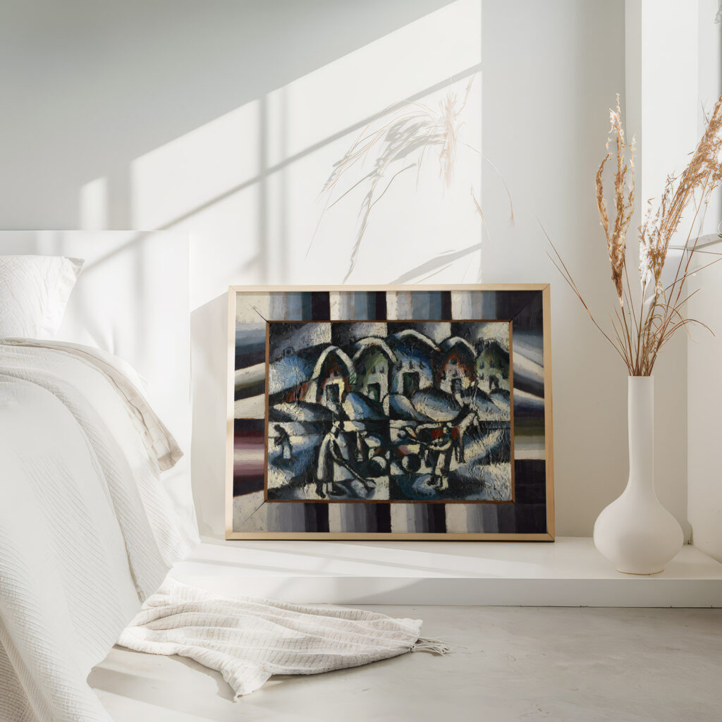 Schneeschipper Snow Shovellers circa 1919 Arthur Segal 4 mockup