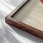 Schrei around 1921 Karl Wiener close up dark wood mockup