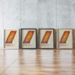 Schrei around 1921 Karl Wiener framed posters mockup