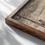 Schuylkill no. 3 Henry Lyman Sayen close up dark wood mockup