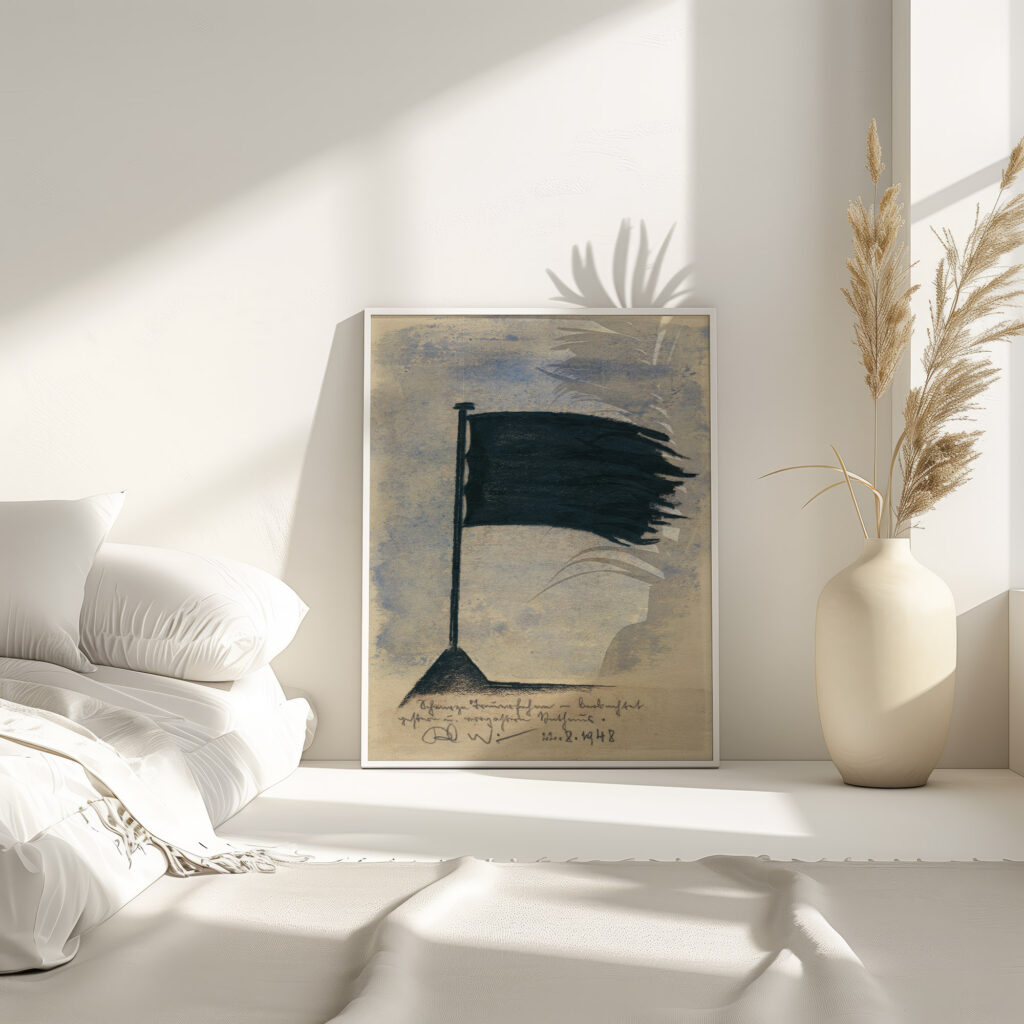 Schwarze Trauerfahne 1948 Karl Wiener 4 mockup