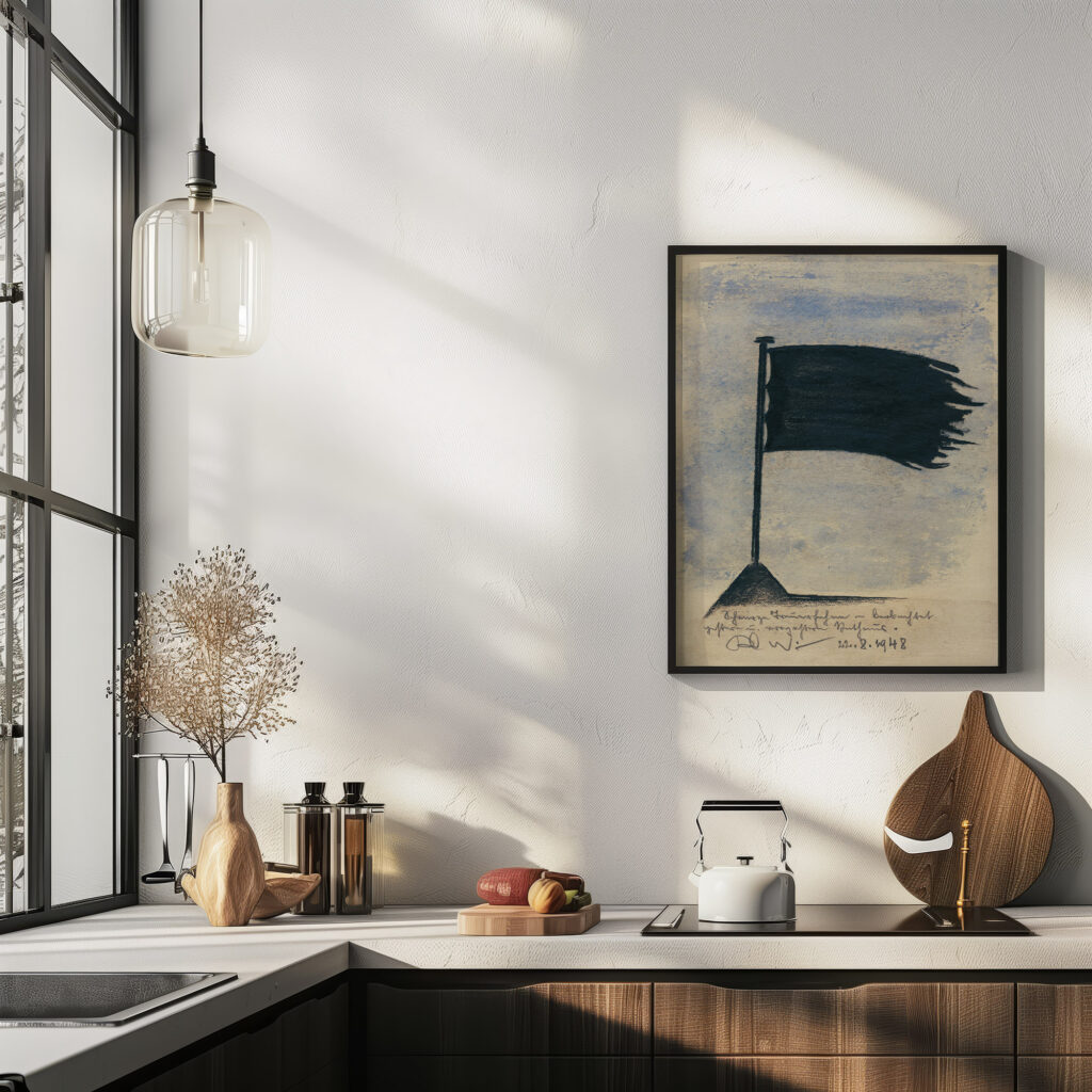 Schwarze Trauerfahne 1948 Karl Wiener 6 mockup