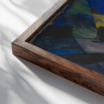 Schwarzes Gelachter 1941 Karl Wiener close up dark wood mockup