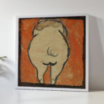 Schwein von hinten 1918 Egon Schiele 5 mockup