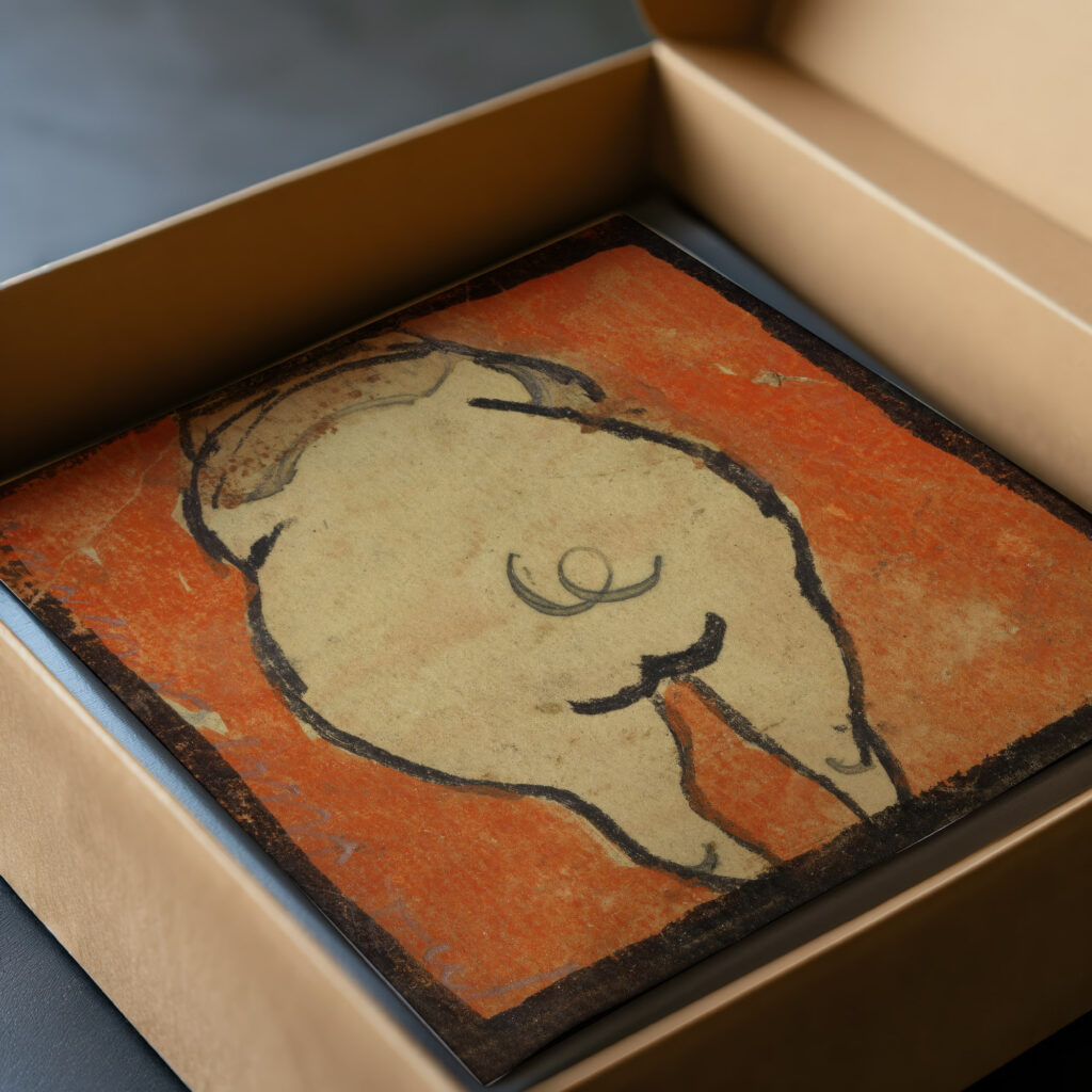 Schwein von hinten 1918 Egon Schiele video mockup