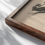 Scream 1940–1944 Jan Novak close up dark wood mockup