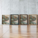 Seashore at Haikko in Autumn Landscape. Autumn 1892 Albert Edelfelt framed posters mockup