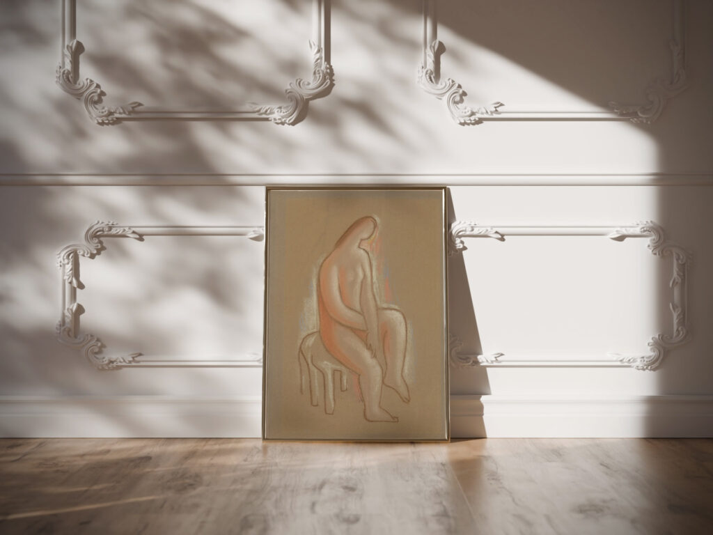 Seated 1930 Mikulas Galanda video mockup