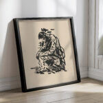 Seated Man Tired 1943–1944 Arnold Peter Weisz Kubincan 4 mockup