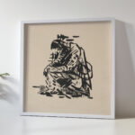 Seated Man Tired 1943–1944 Arnold Peter Weisz Kubincan 5 mockup