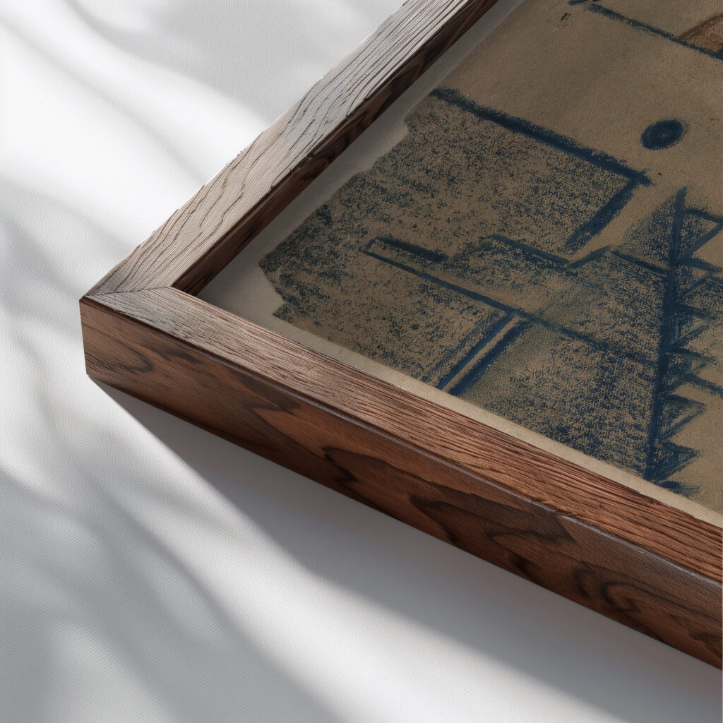Seated Nude ca. 1924–25 Paul Gaulois close up dark wood mockup
