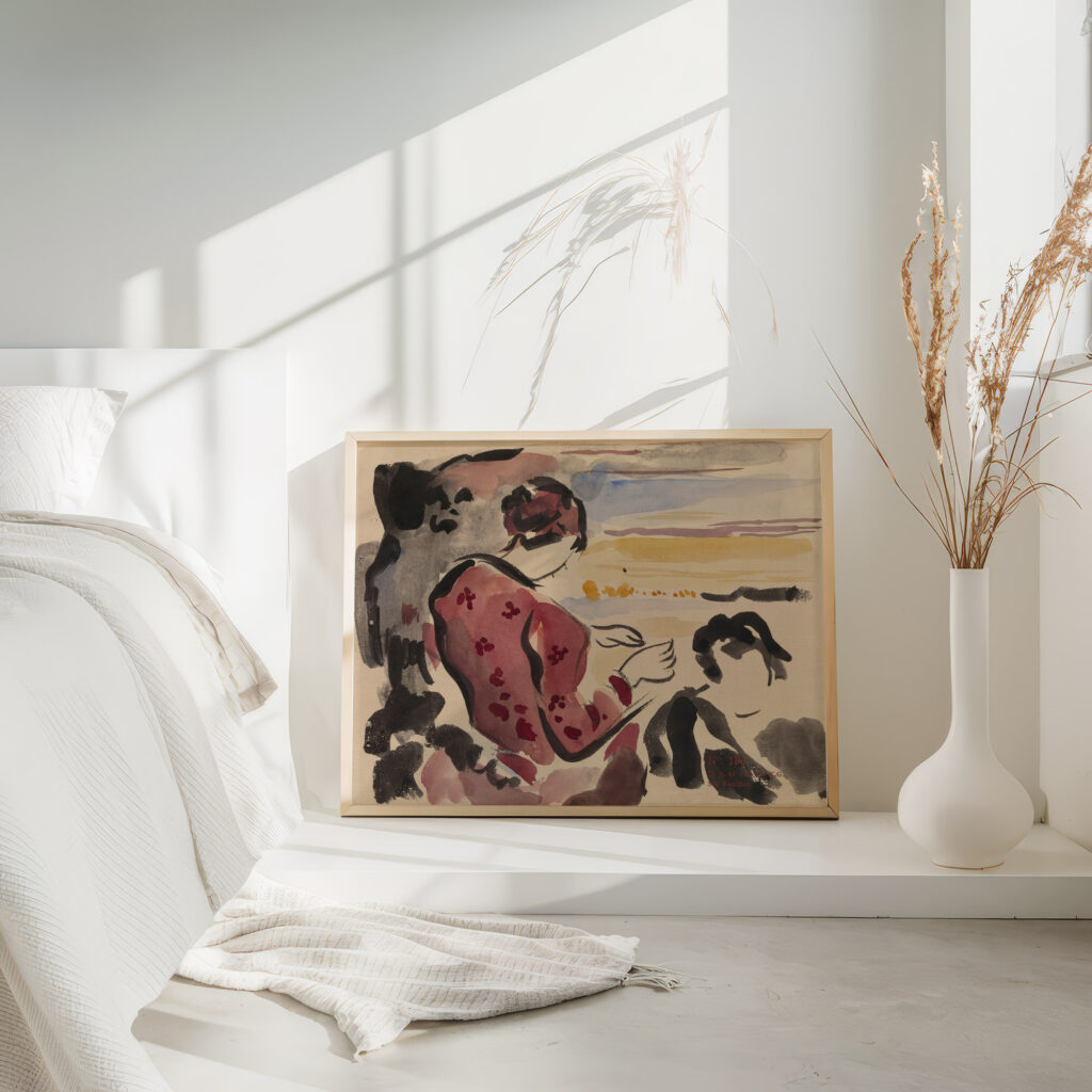 Seated Woman Rik Wouters 4 mockup