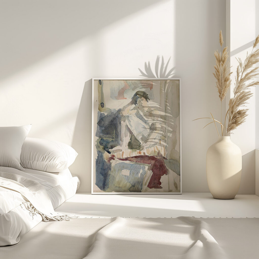 Seated Woman in an Interior c. 1916 Reijer Stolk 4 mockup