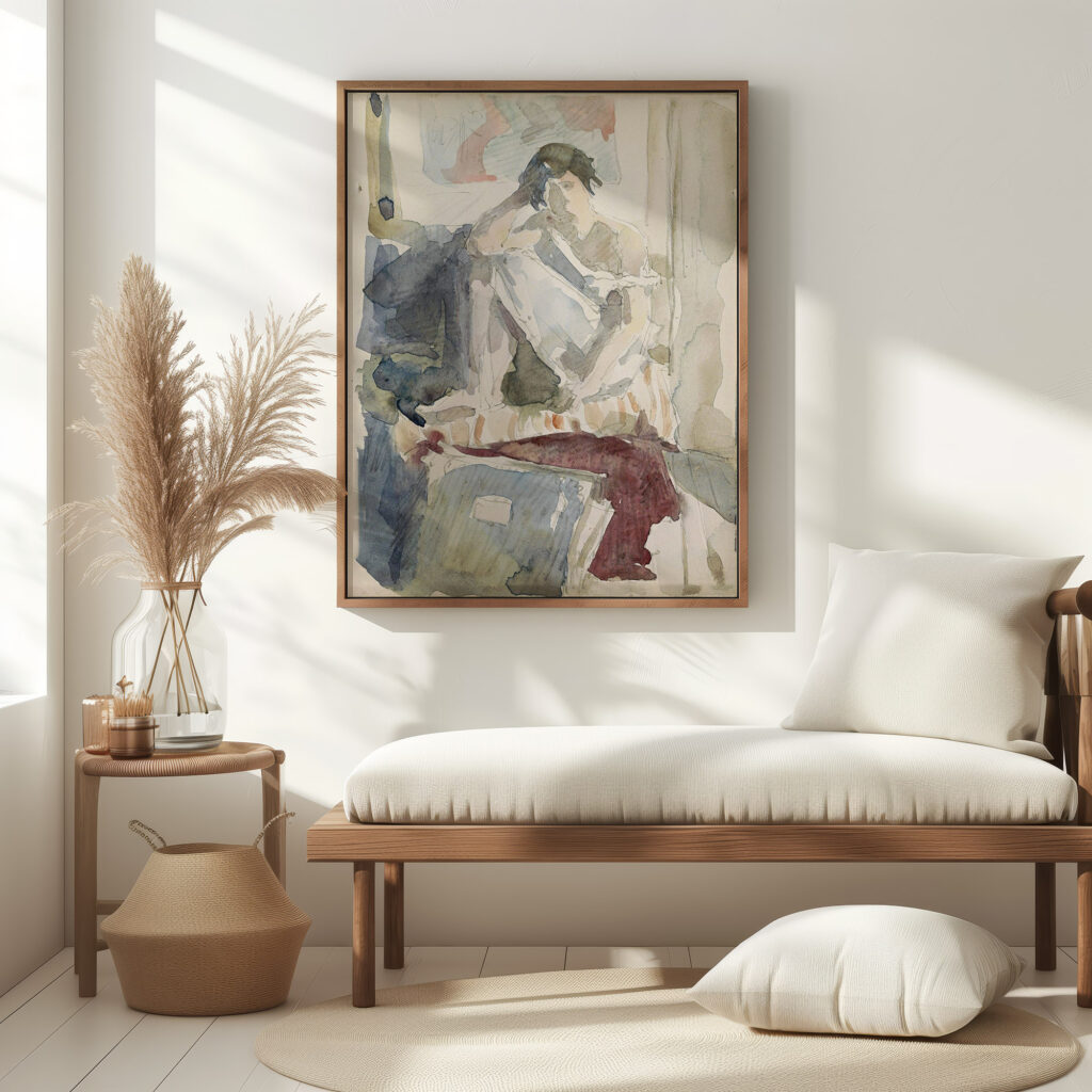 Seated Woman in an Interior c. 1916 Reijer Stolk 5 mockup
